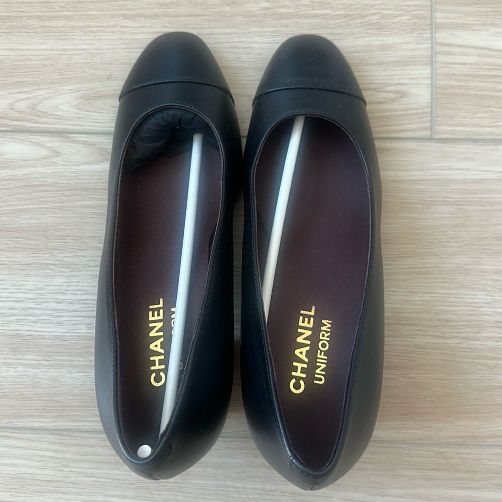 Chanel Uniform Block Heel Size 38